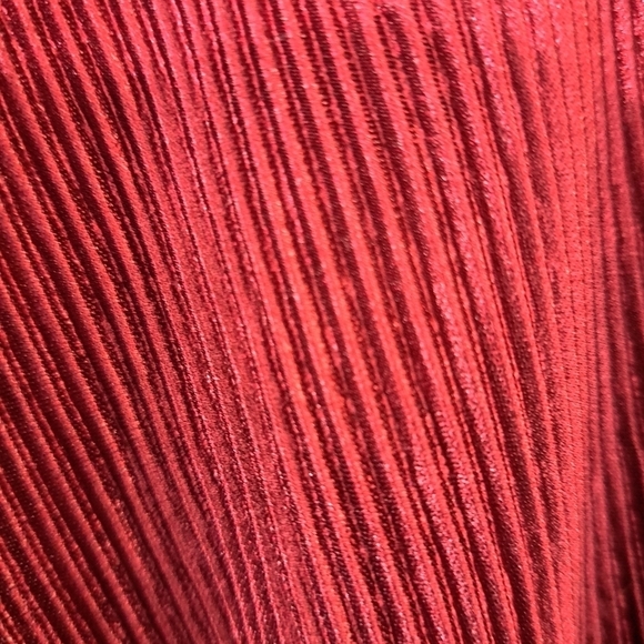 NWT Floral & Ivy Wine Pleated V-Neck Tunic - Picture 10 of 10